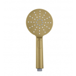 Lucid Brushed Gold Round Handheld Shower